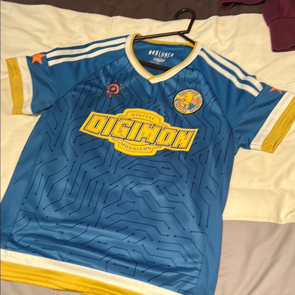 Blue and Yellow Digimon Jersey